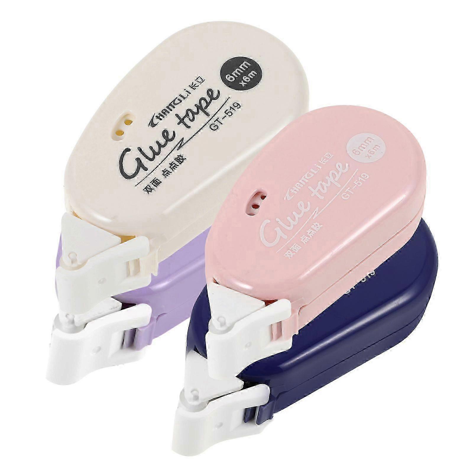 4pcs Adhesive Tape With Dispenser Double Sided Tape Roller Bulk Double Sided Tape Roller