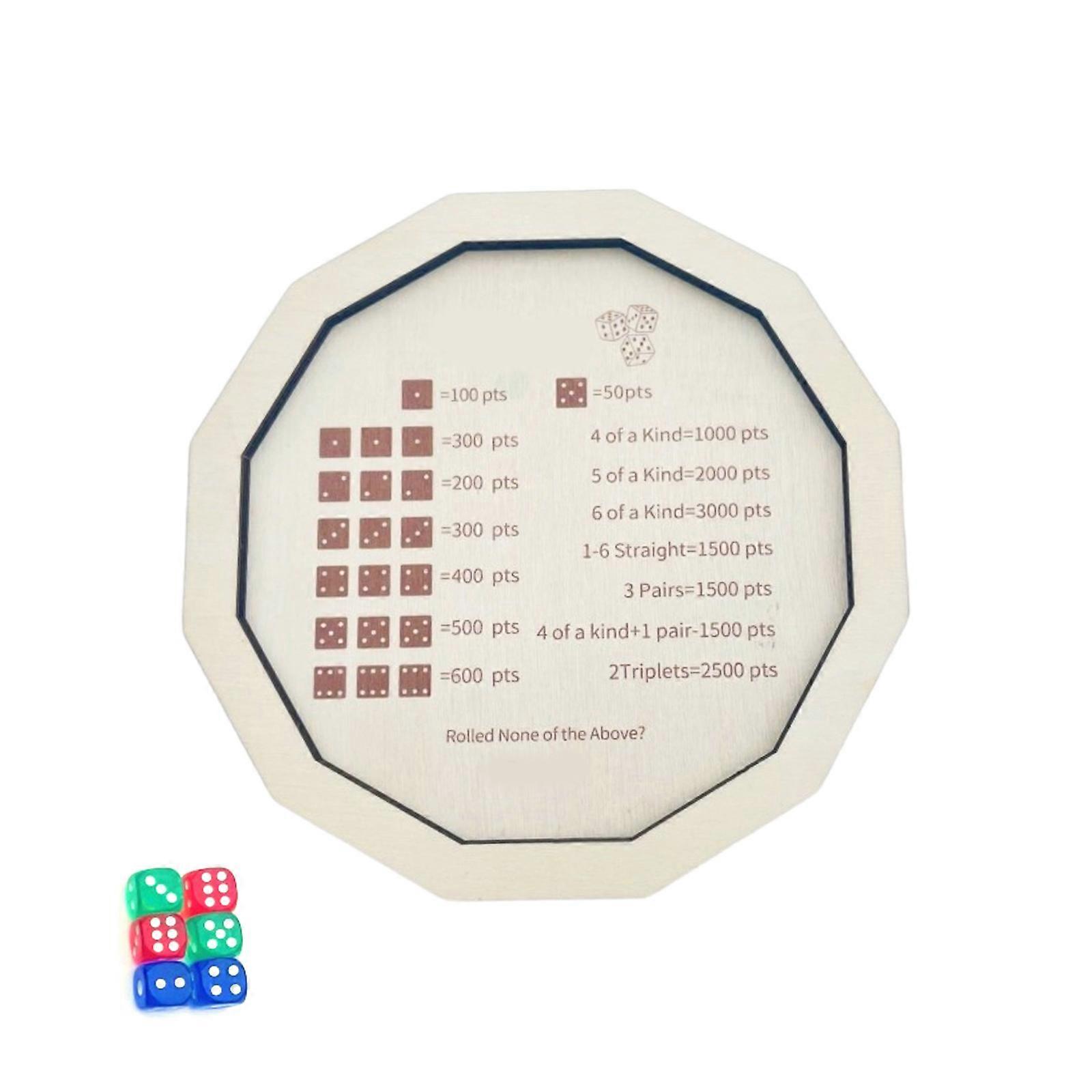 Simple Wooden Play Tray Nontoxic Parent-Child Board Game Light weight for Storage and Fortune Activity  S