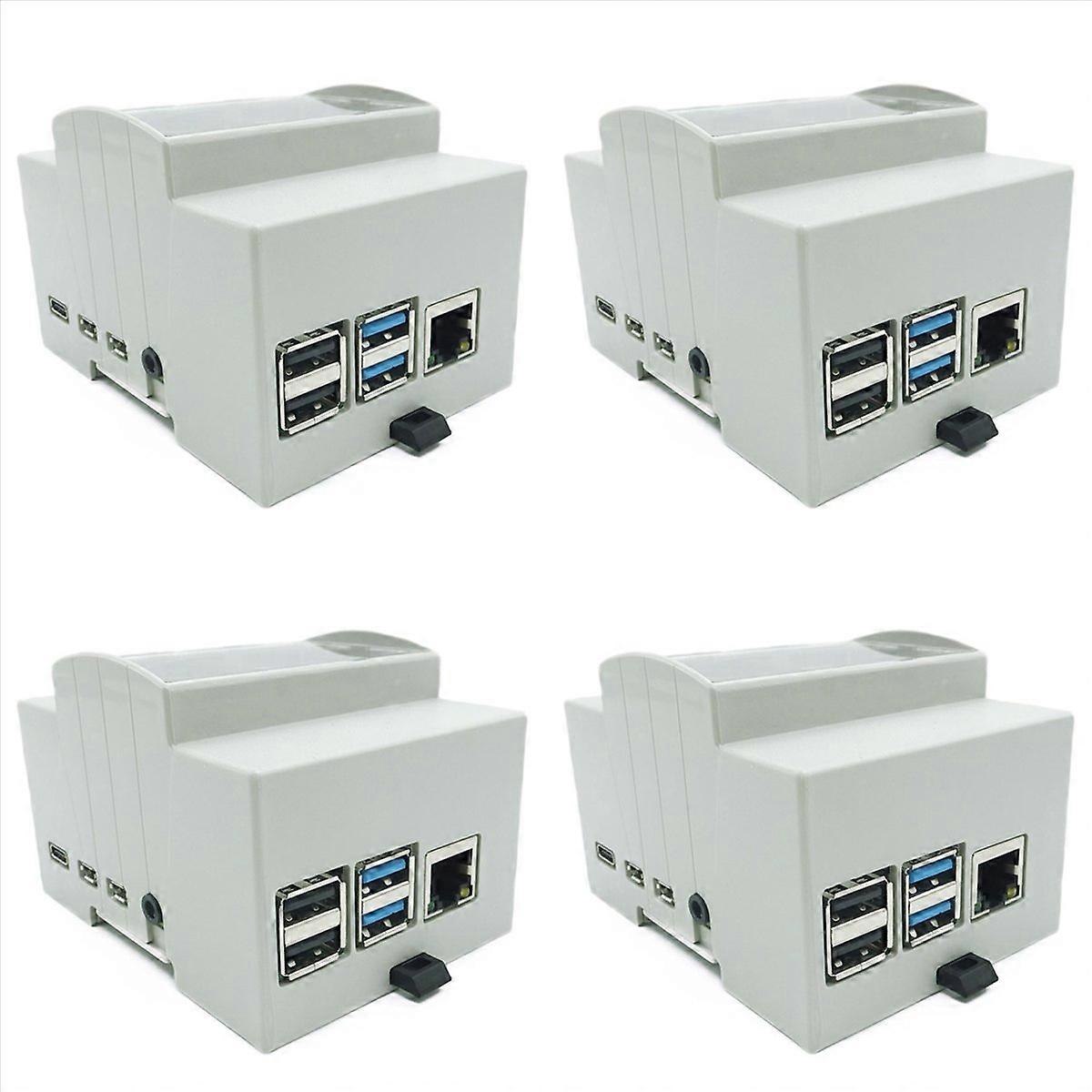 4X for 4 Model B ABS Case White Case Protective Case Enclosure for 4B