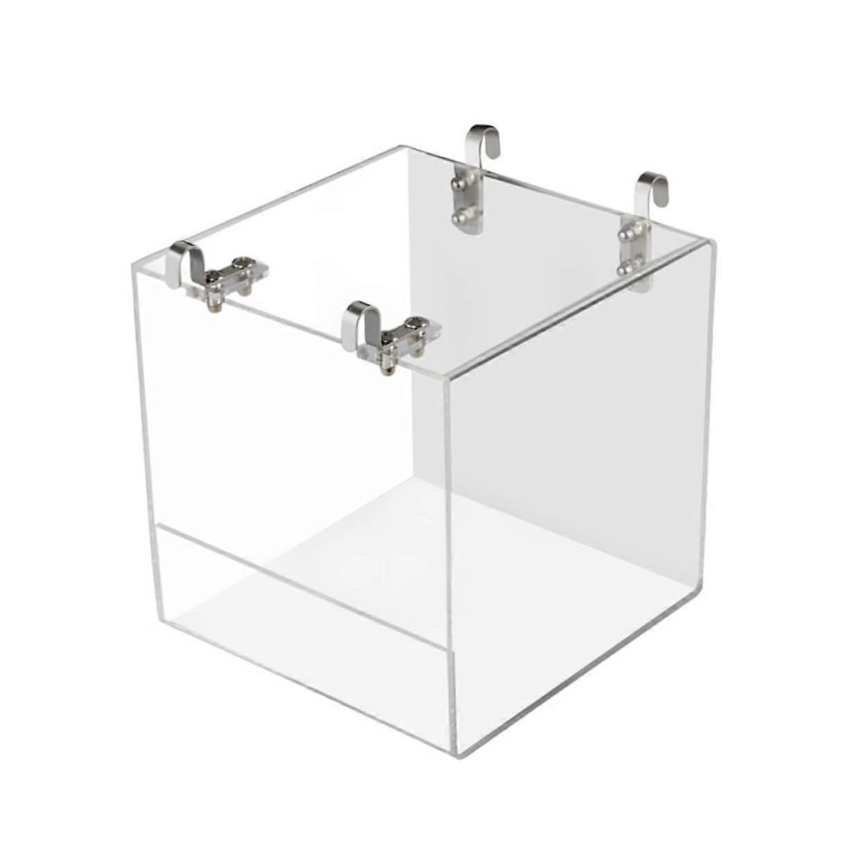 Acrylic Bird Bath Tub with Hanging Design for Parrots and Large Birds Shower Basin