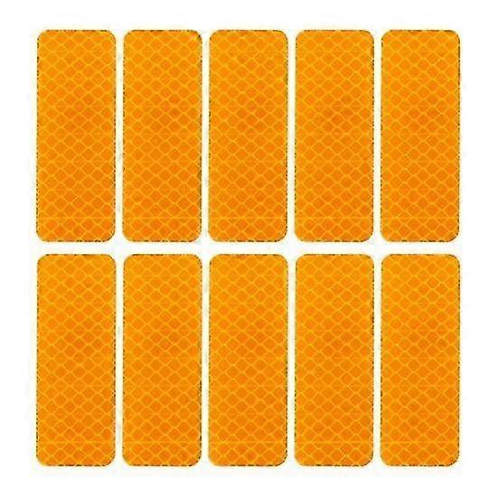 Lot de 10 autocollants réfléchissants étanches pour la sécurité nocturne en voiture