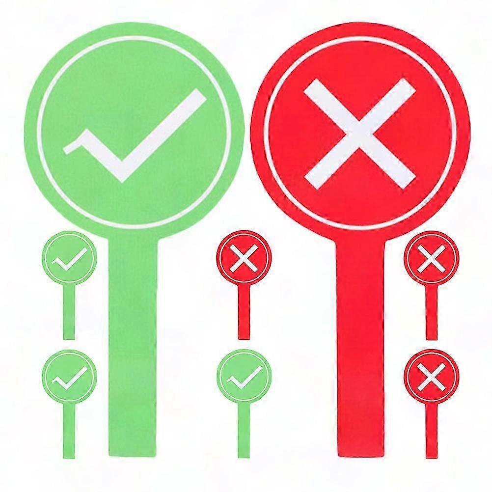 Classroom True False Sign Board for Game Use 8Pcs Voting Paddles