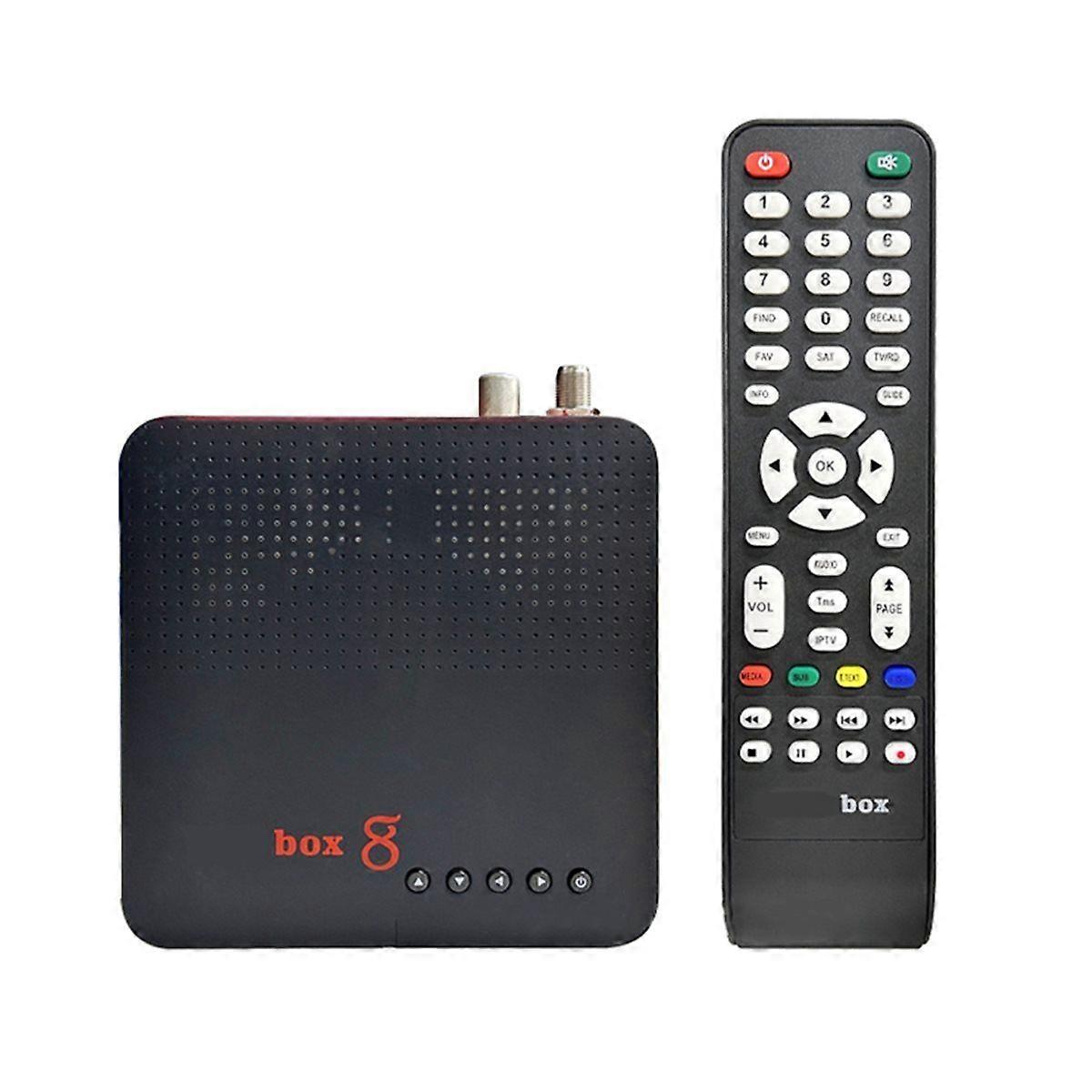 For 8 Satellite Receiver with Built-in WiFi Auto-PowerVu DVB-S2 S2X T2/C 265 HEVC for Seamless Stre