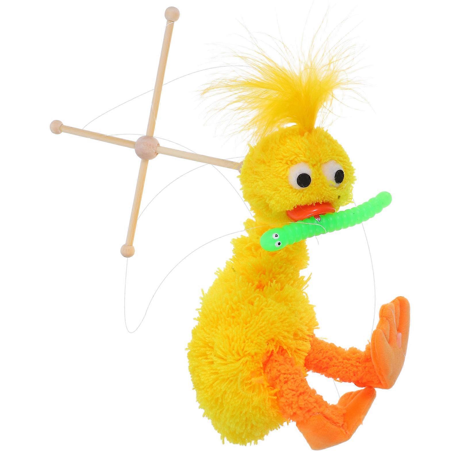 Adorable Yellow Duck Plush Puppet for Interactive Play