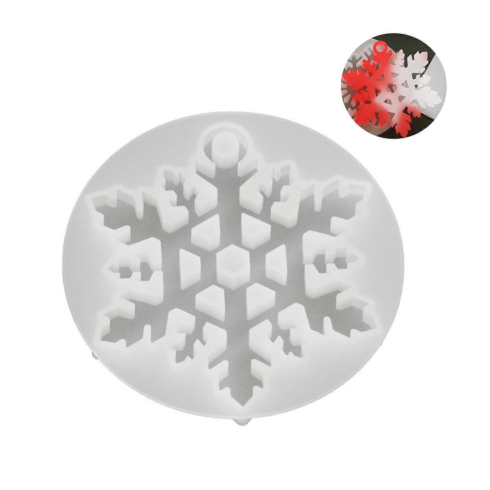 Silicone Resin Snowflake Molds For Jewelry Crafting Create Custom Earrings And Necklaces and Home Display Ornament Multicolor
