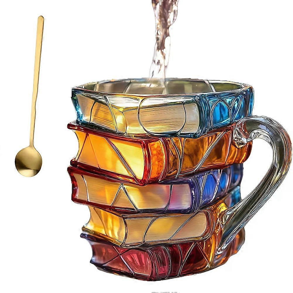 3d Painted Book Coffee Mug -Book-Shaped Cup