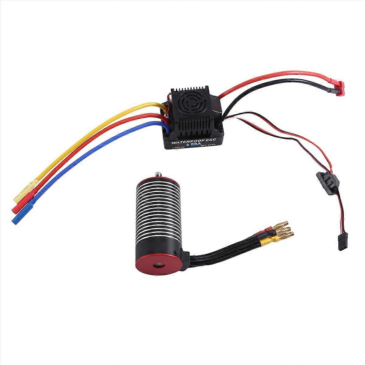  80A Motor ESC for 1/10 RC Racing, 2850KV