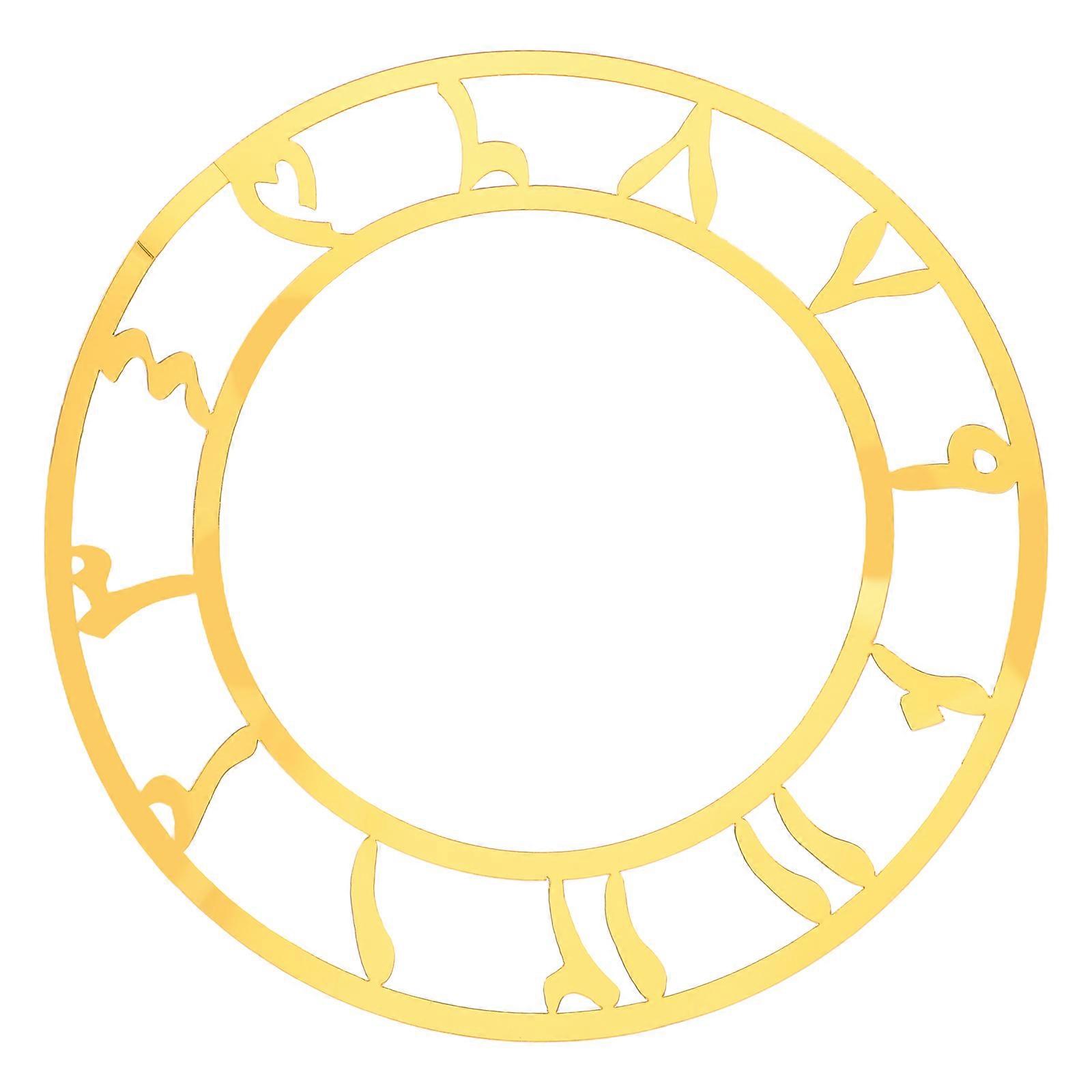 Acrylic Mirror Clock Face Decorative Clock Face Decal for Decoration