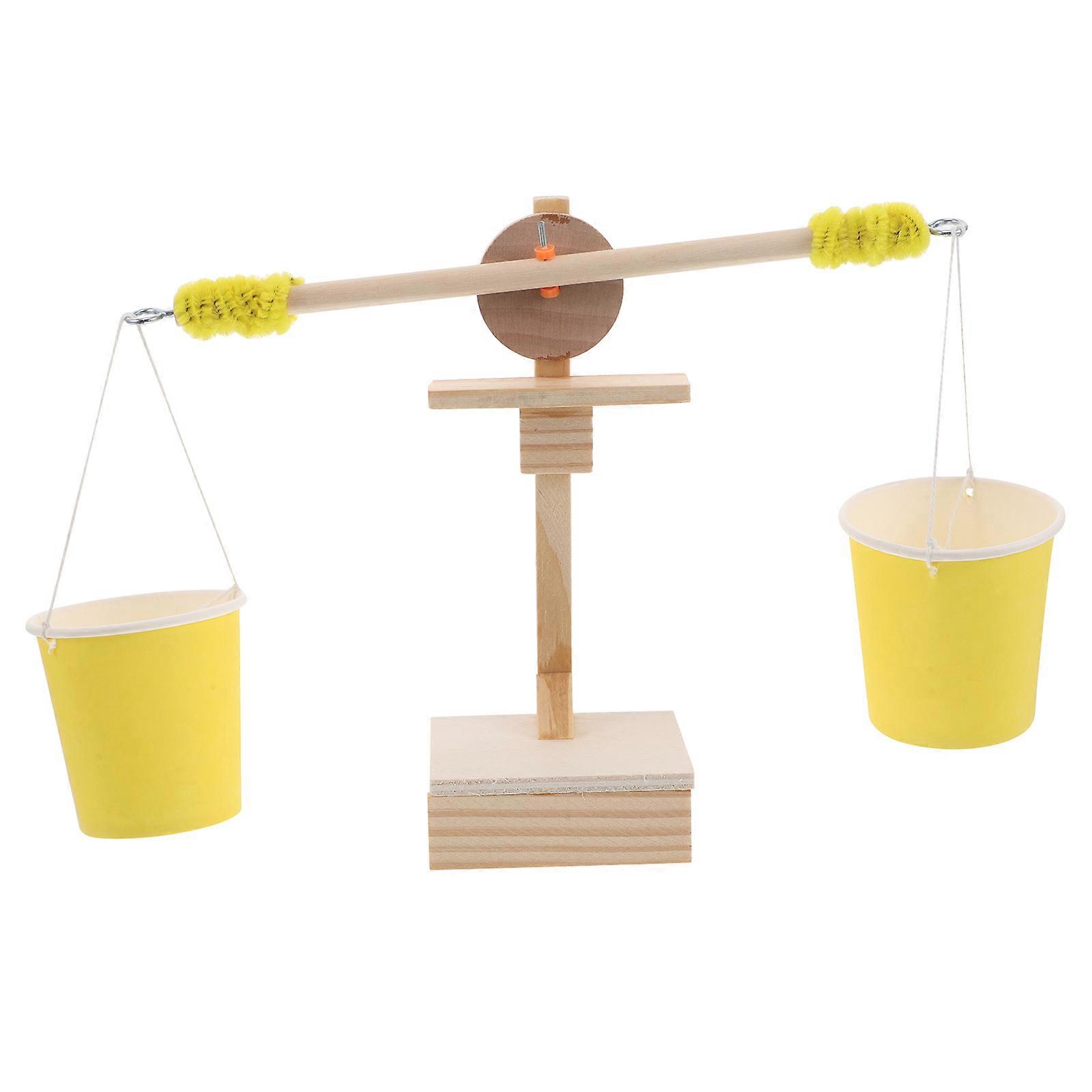 Wooden Science Educational Tool for Classroom Balance Scale