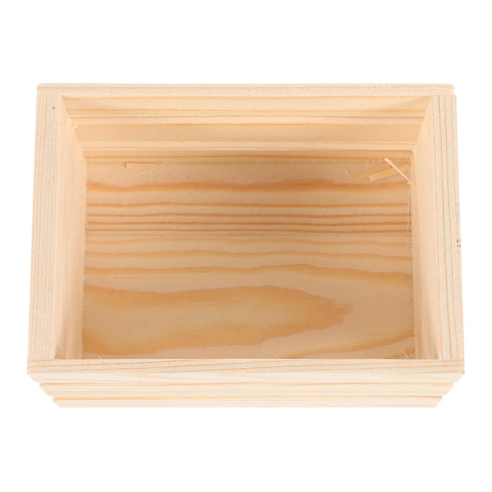 Dollhouse Beige Pine Wood Rectangular Shape Realistic Style for Children Enthusiasts 1Set