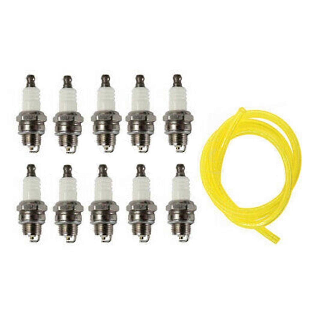 10× BM6A Spark Plug For Garden Lawn Mower Strimmer Standard Replace CJ8/M7/L7T