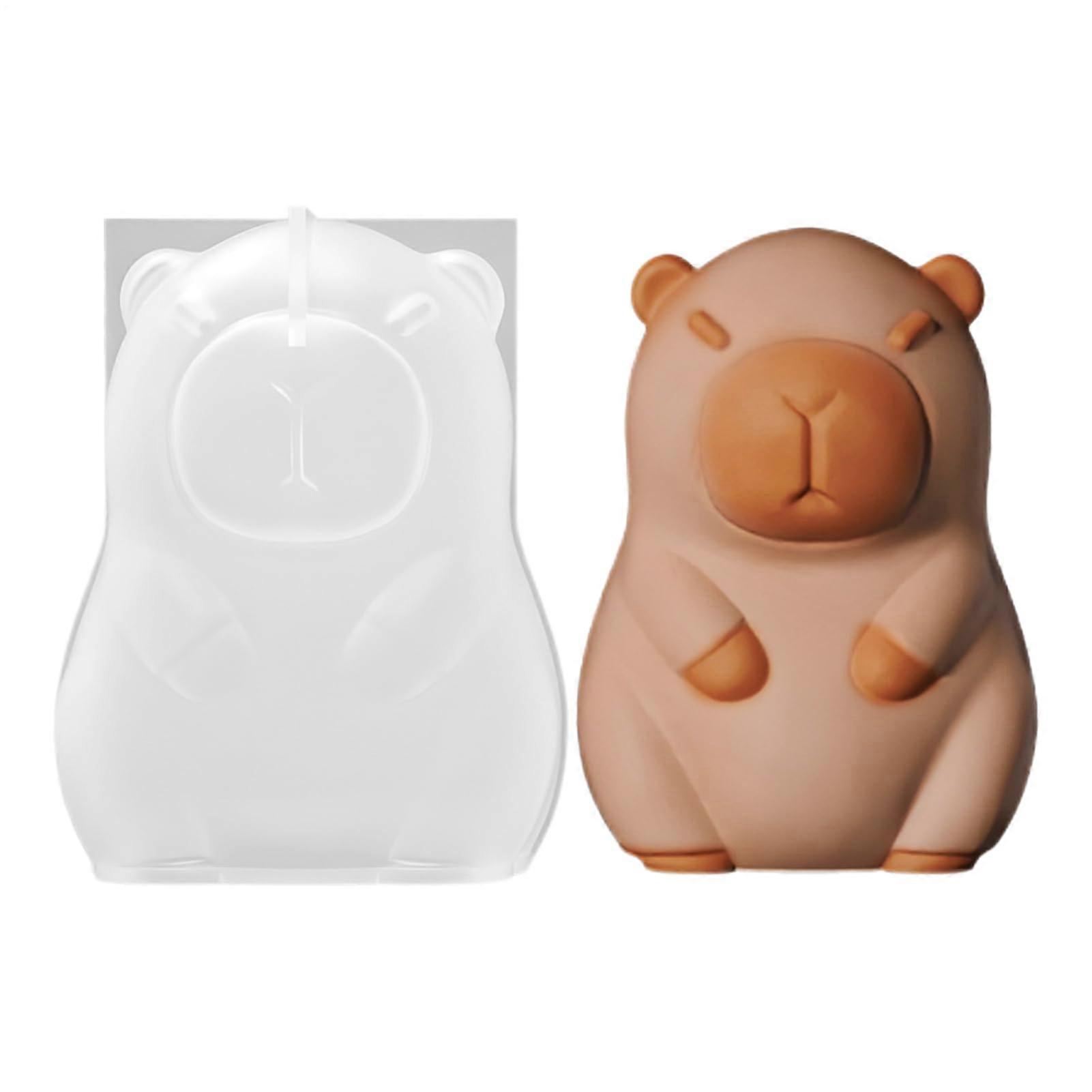 Capybara Silicone Mold 3D Animal Design for Cake Decorating Chocolate Resin Casting Flexible Nonstick