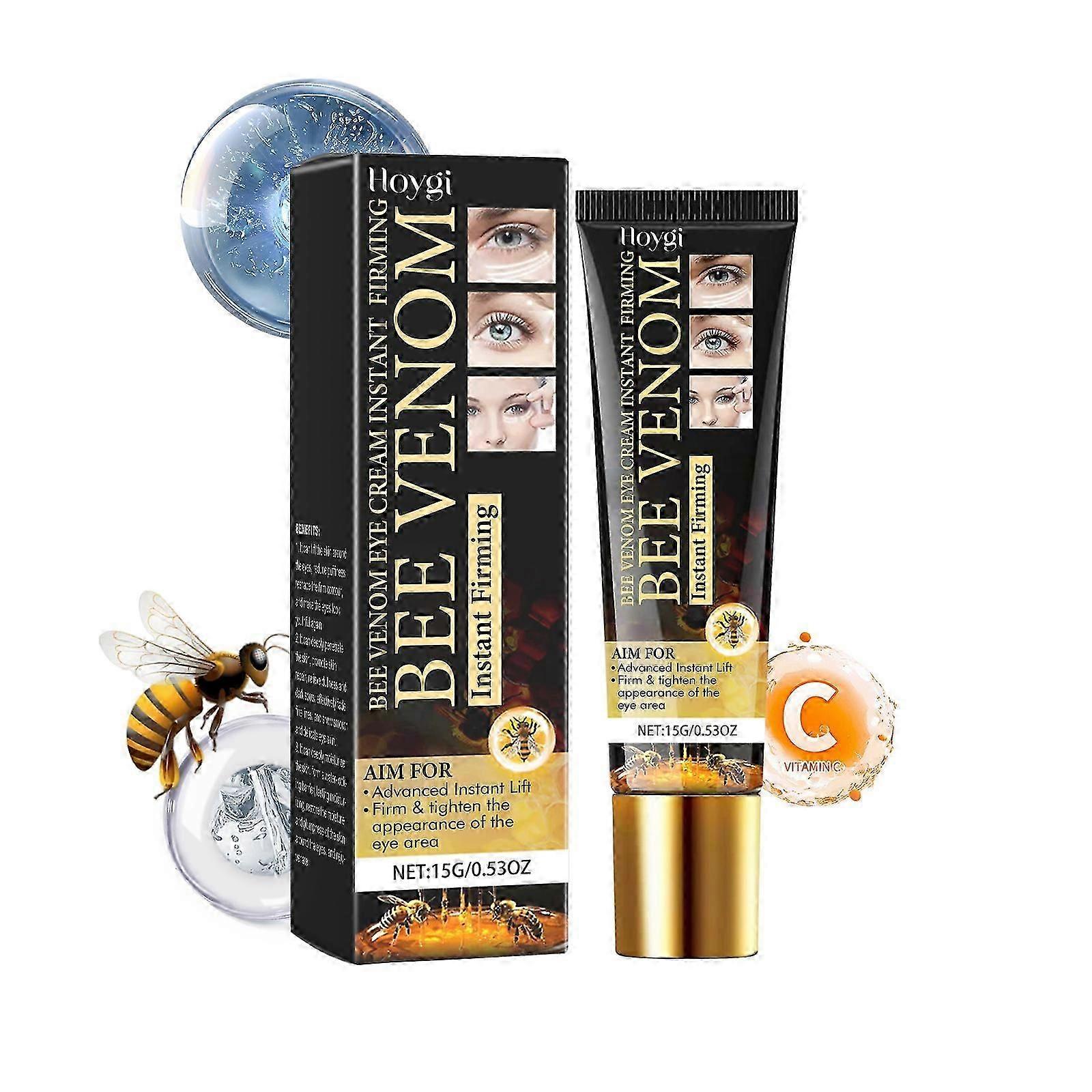 Bee Venom Eye Cream - Firming, Hydrating, Anti-Wrinkle for Dark Circles & Puffiness