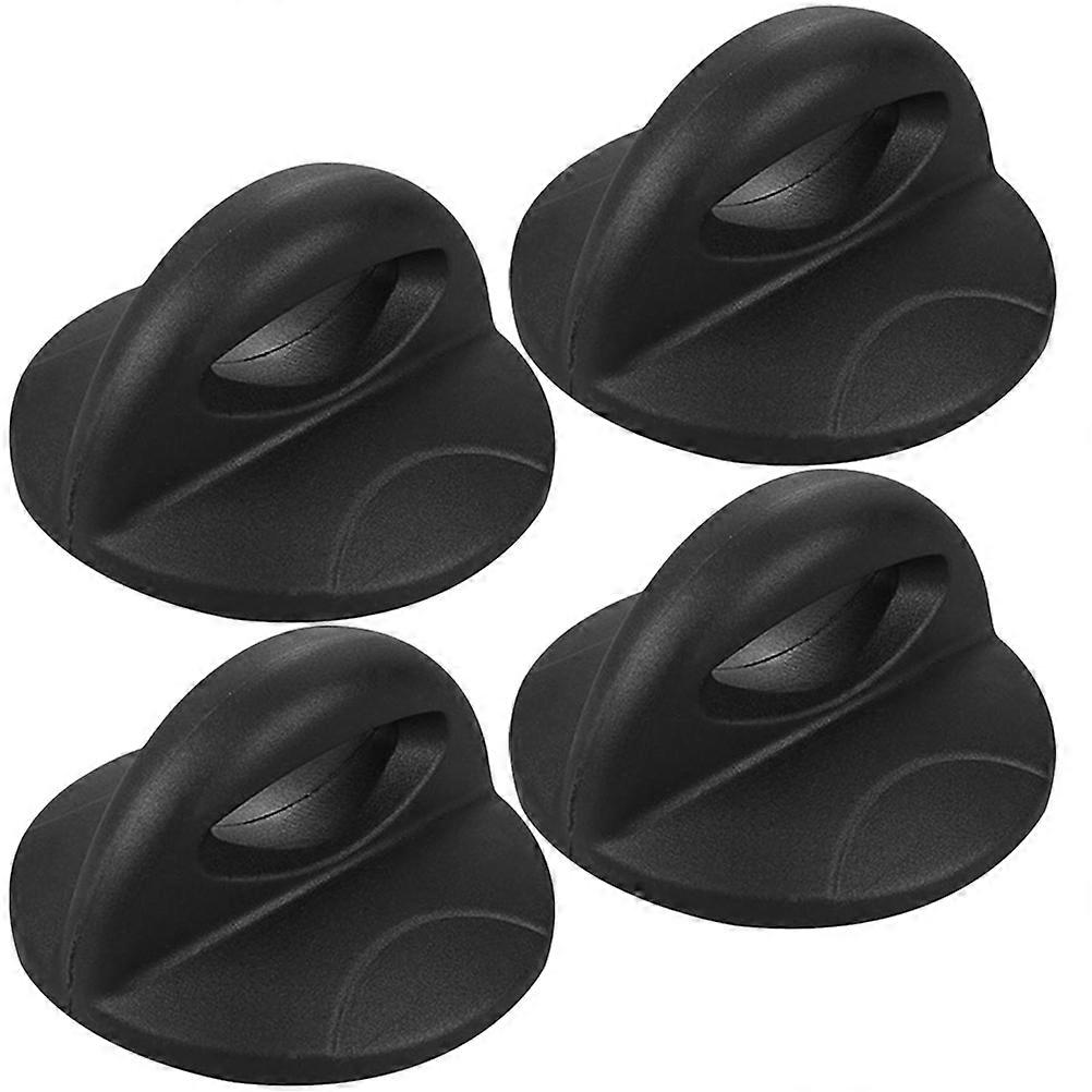 Black Pot Lid Knobs for Kitchen Cookware Cover Replacement with Universal Fit 4 Pieces