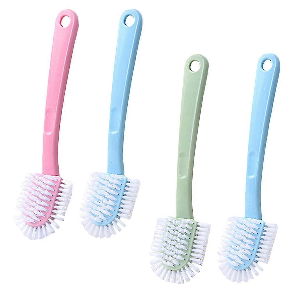 Decontamination Brush MultiPurpose Long Handle For Home 4Pcs Plastic