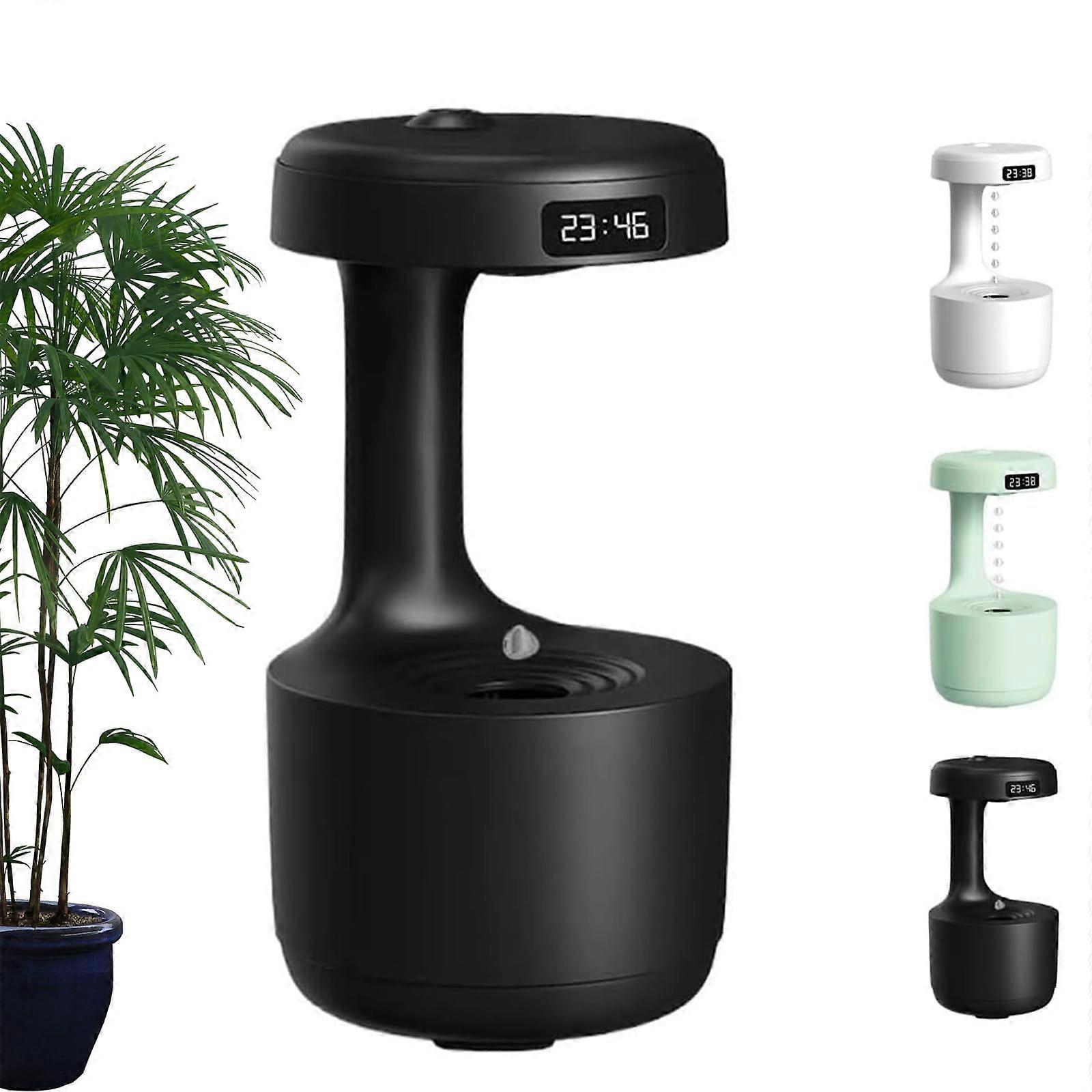 Rain Cloud Humidifier with Antigravity Rain Effect, 800ml LED Light Ultraquiet for Bedroom and Office