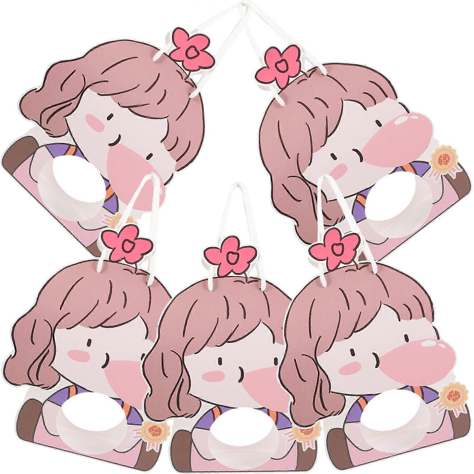 Cake Packaging Bags for Storage Use Handheld 25Pcs Pink Paper Material