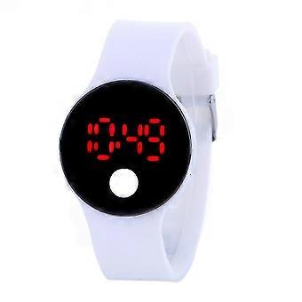 Siliconen elektronische stappentellerarmband met horlogefunctie, multifunctionele stappenteller voor buitensporten, LED-elektronisch horloge