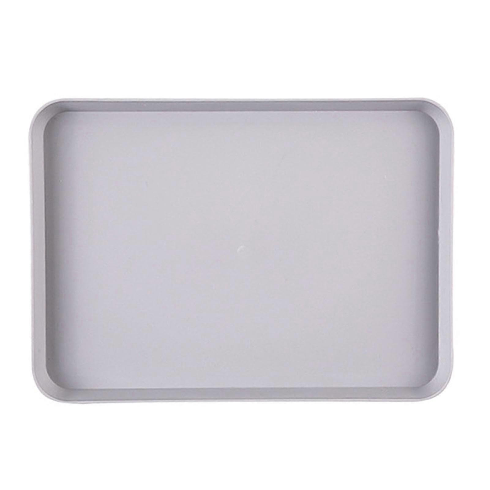 Nordic Simple Rectangular Fruit Dessert Plastic Storage Tray Kitchen Supplies