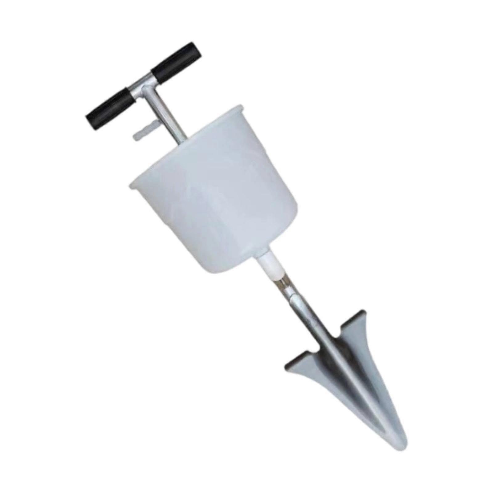 Garden Fertilizer Spreader and Handheld Seed Planter for Trees with Durable Iron Construction