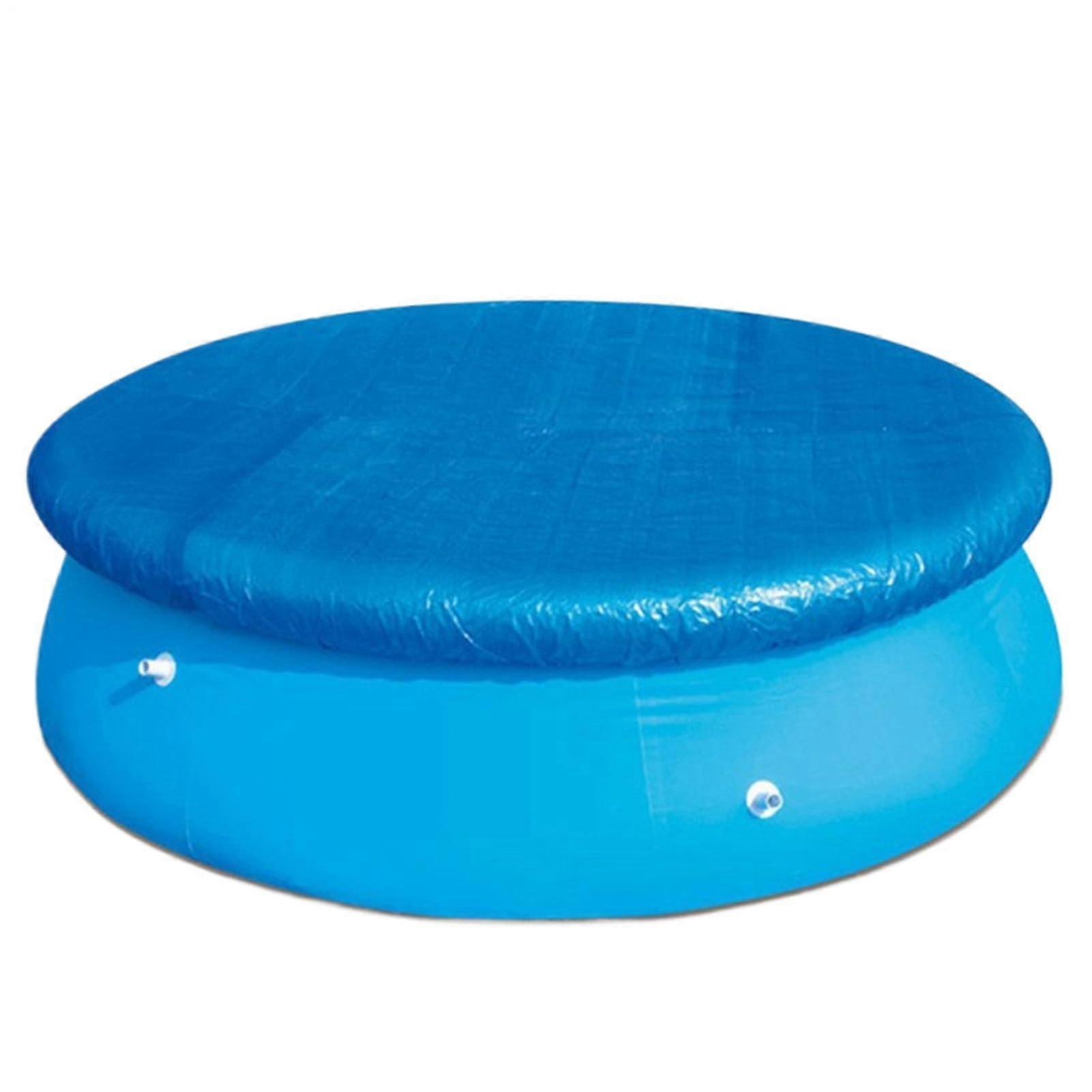 Round Inflatable Pool Cover with Drawstring, Waterproof Dustproof Outdoor Winter Cover 224cm