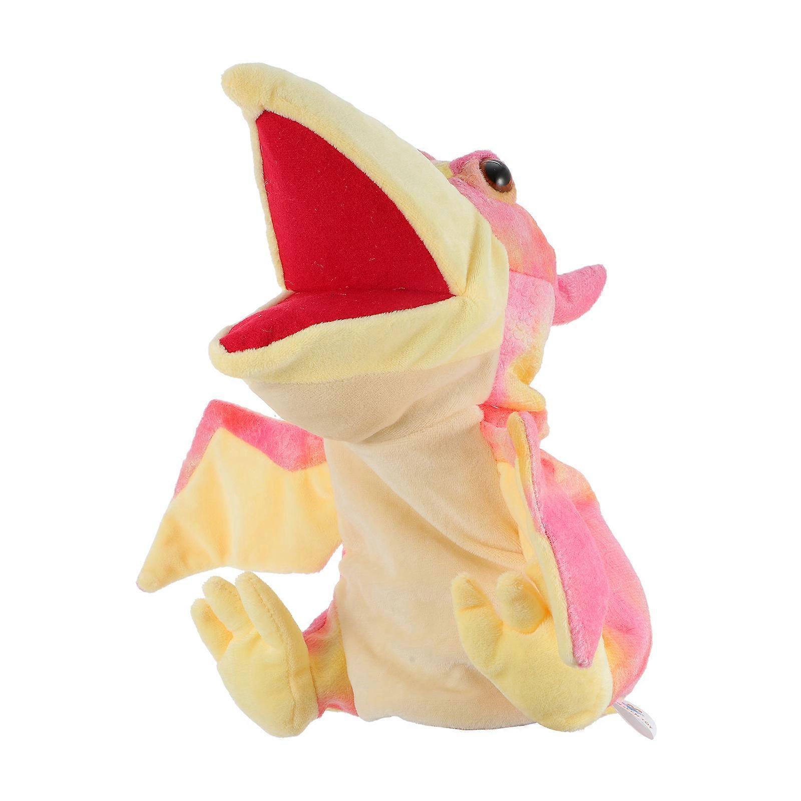 Interactive Play Dinosaur Hand Puppet Figure Gloves Pterodactyl Design 32x23cm 1Pack