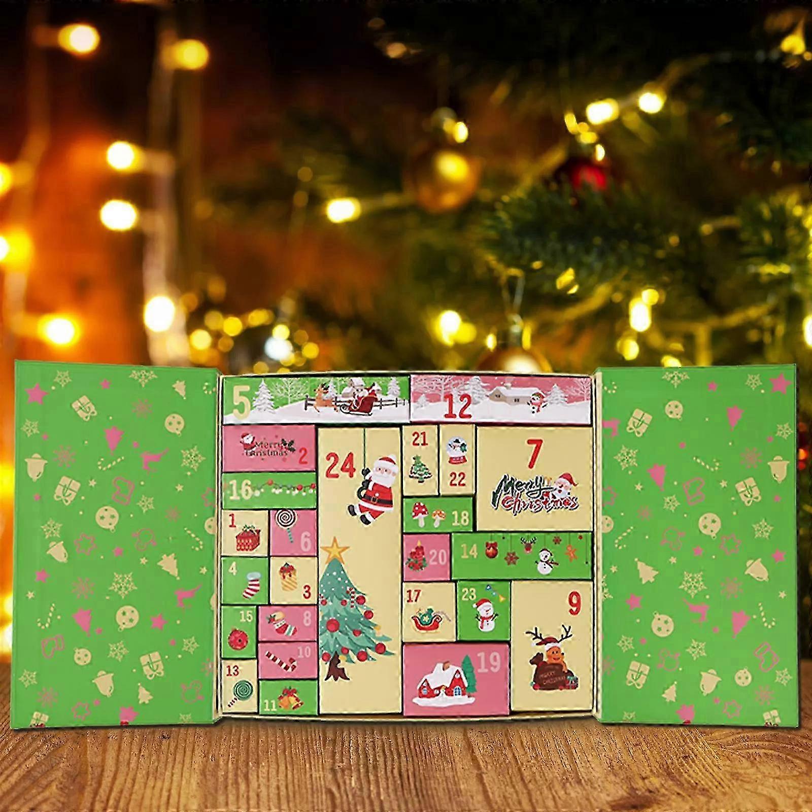 25-26 24 Grids Empty Xmas Box for Advent Calendar Crafting
