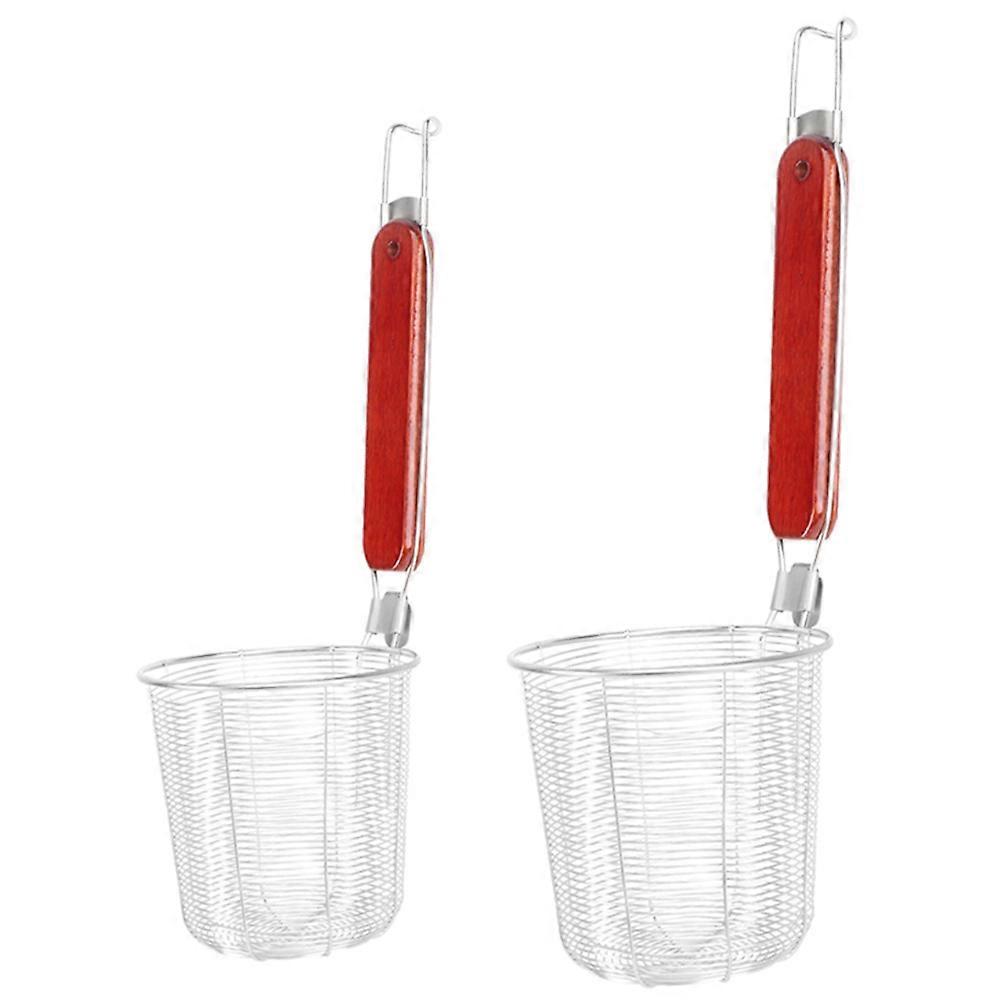 Noodle Strainer Spoons Stainless Steel for Kitchen 4Pcs Assorted Color