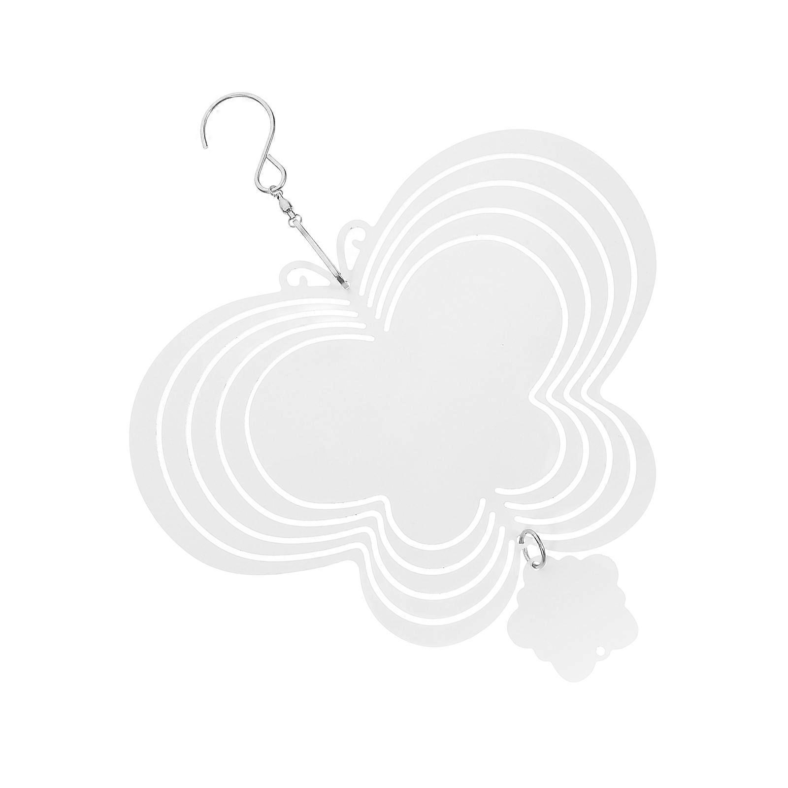 White Aluminum Wind Spinner Sublimation Wind Spinner for Decor Use 4Pcs