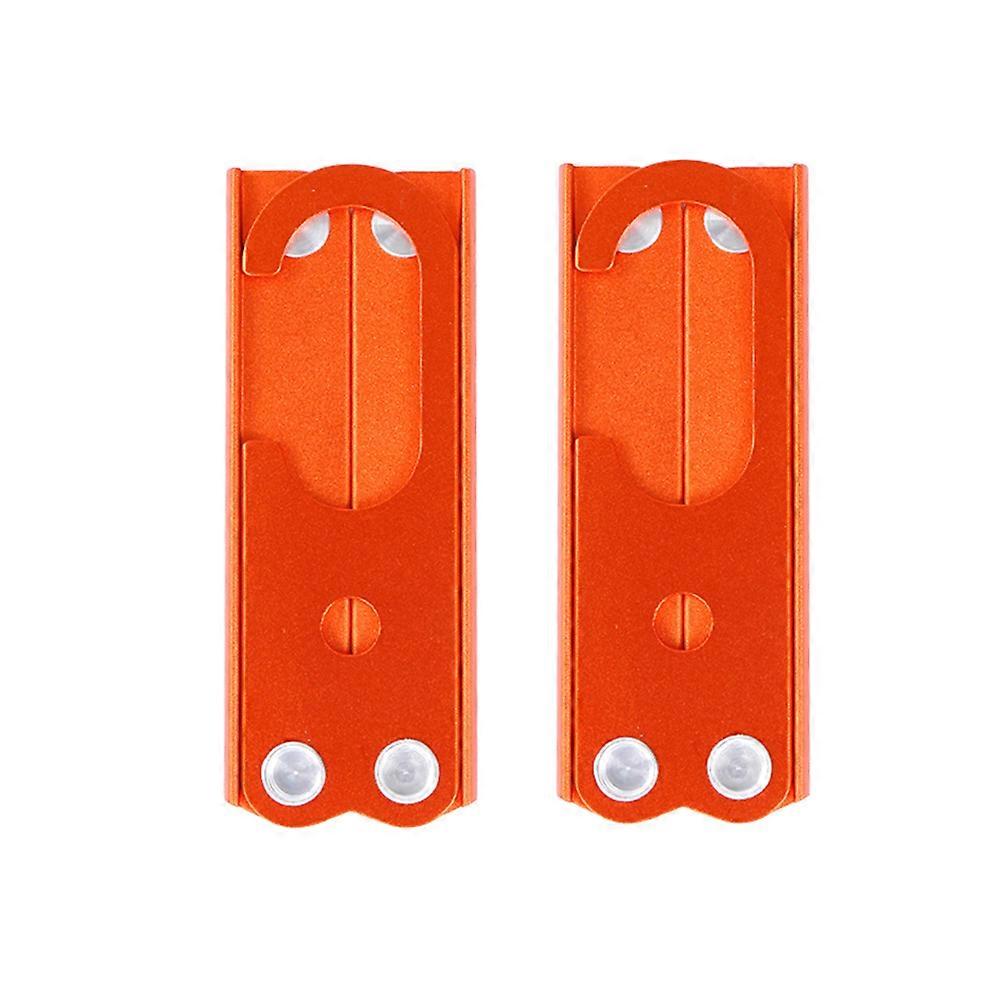 Foldable Clothes Hangers for Organizing Closet with 2Pcs Orange Drying Rack