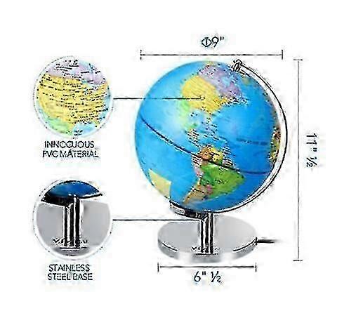 2025 Constellation globe with bracket, smart globe suitable for children's learning, night LED lighting