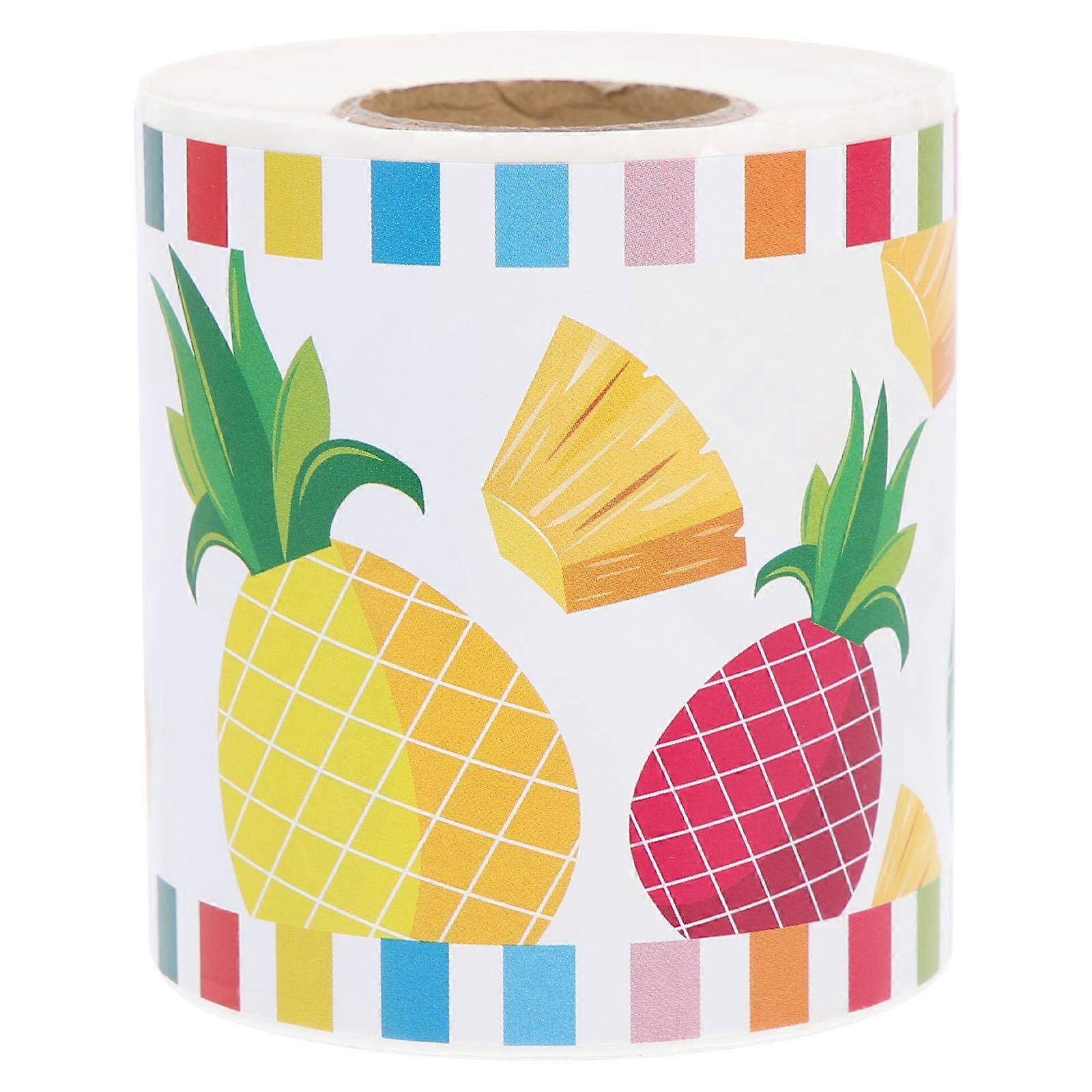 Back-to-School Sticker for Decor 5 Rolls Pineapple Blackboard Border Design