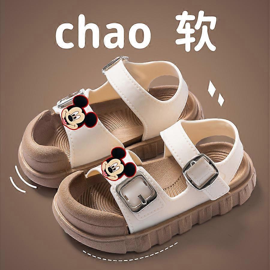 Disney Wear Velcro Casual Shoes Boys and Girls Mickey Mouse Kids Sandals Fashion Soft Bottom Baby Beach Shoes