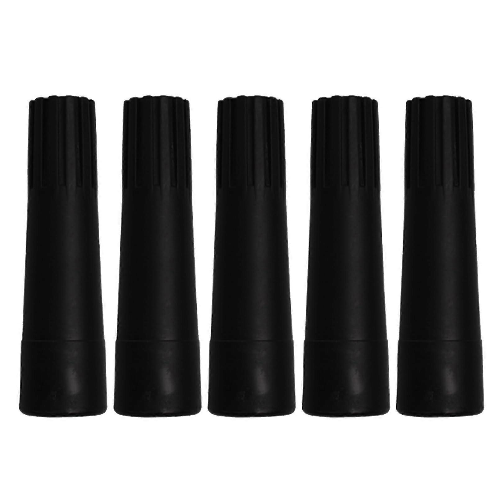 Broom Handle Adapter with Secure Threaded Connection for Universal Extension Poles, Durable Black