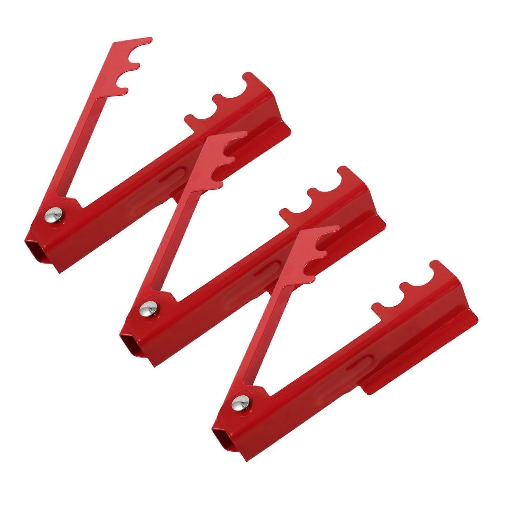 3pcs Red Rose Thorn Remover with Spring Handle, Durable Metal Flower Stem Stripper for Garden Use