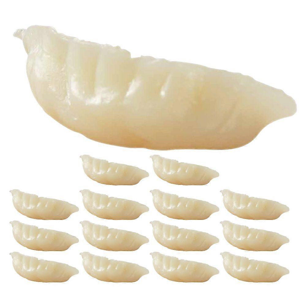 15Pcs Simulation Mini Dumplings Artificial Dumpling Model Fake Dumpling Props15
