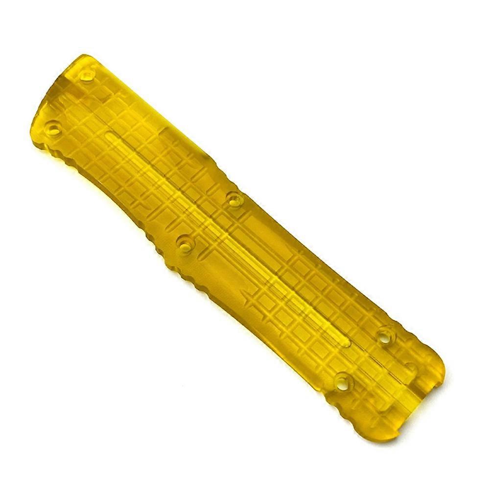 Knife Handle Patch Acrylic Clear Grips Scales Patch for Microtech Combat Troodon Folding Knife Handles Check Pattern