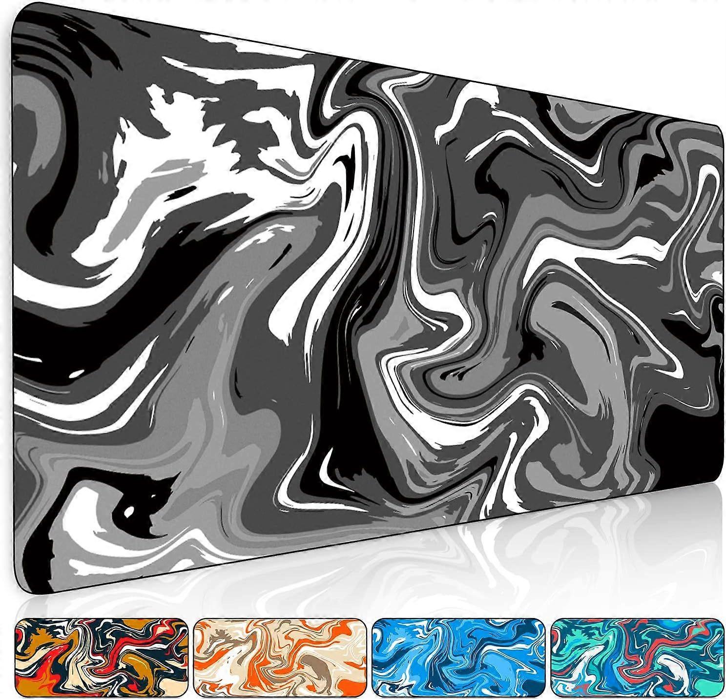 Marbled Design Fluid Pattern Gaming Mouse Pad Extended Mouse Pad Laptop Computer