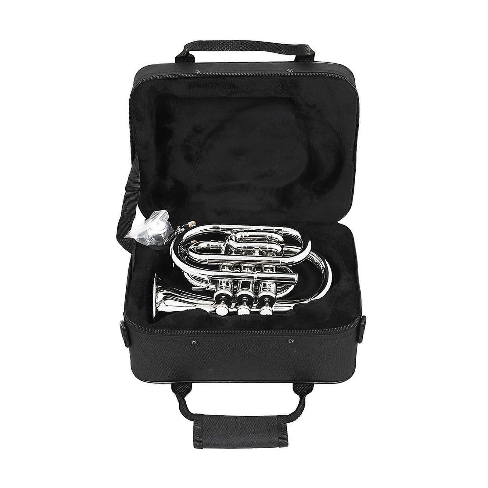 Beginner B Flat Trumpet with Powerful Sound Projection and Durable Brass for Student Practice