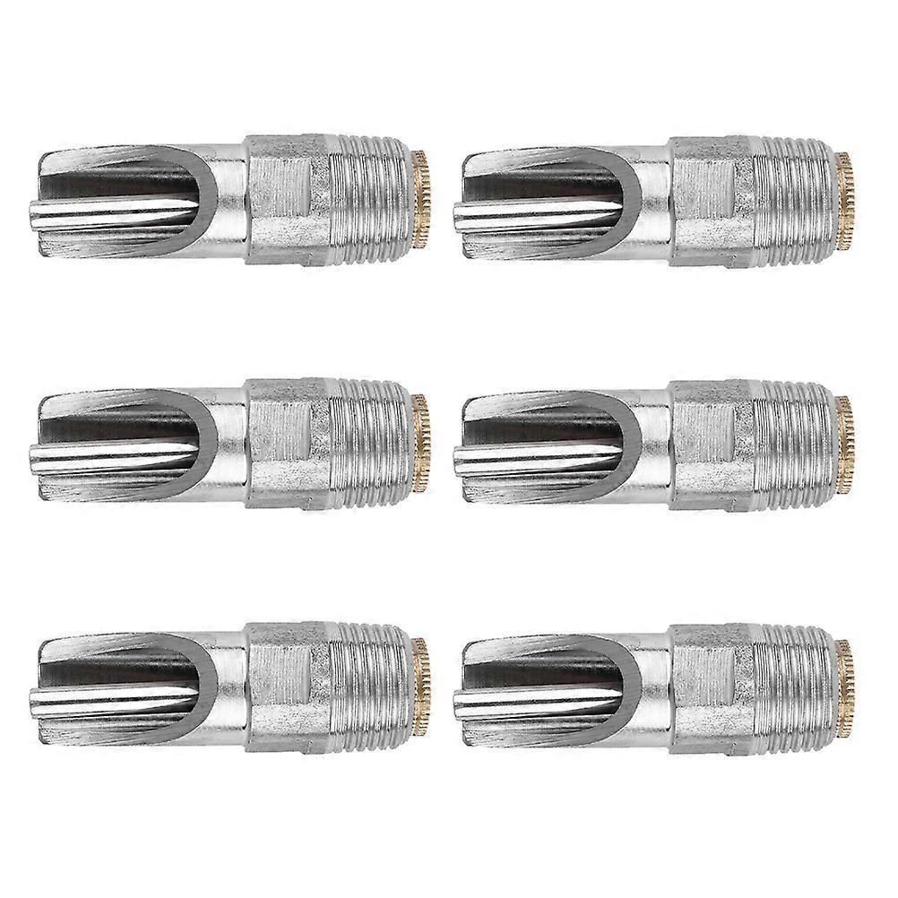Stainless Steel Pig Waterer Feeder Automatic Drinking Tool 6Pcs for Farming