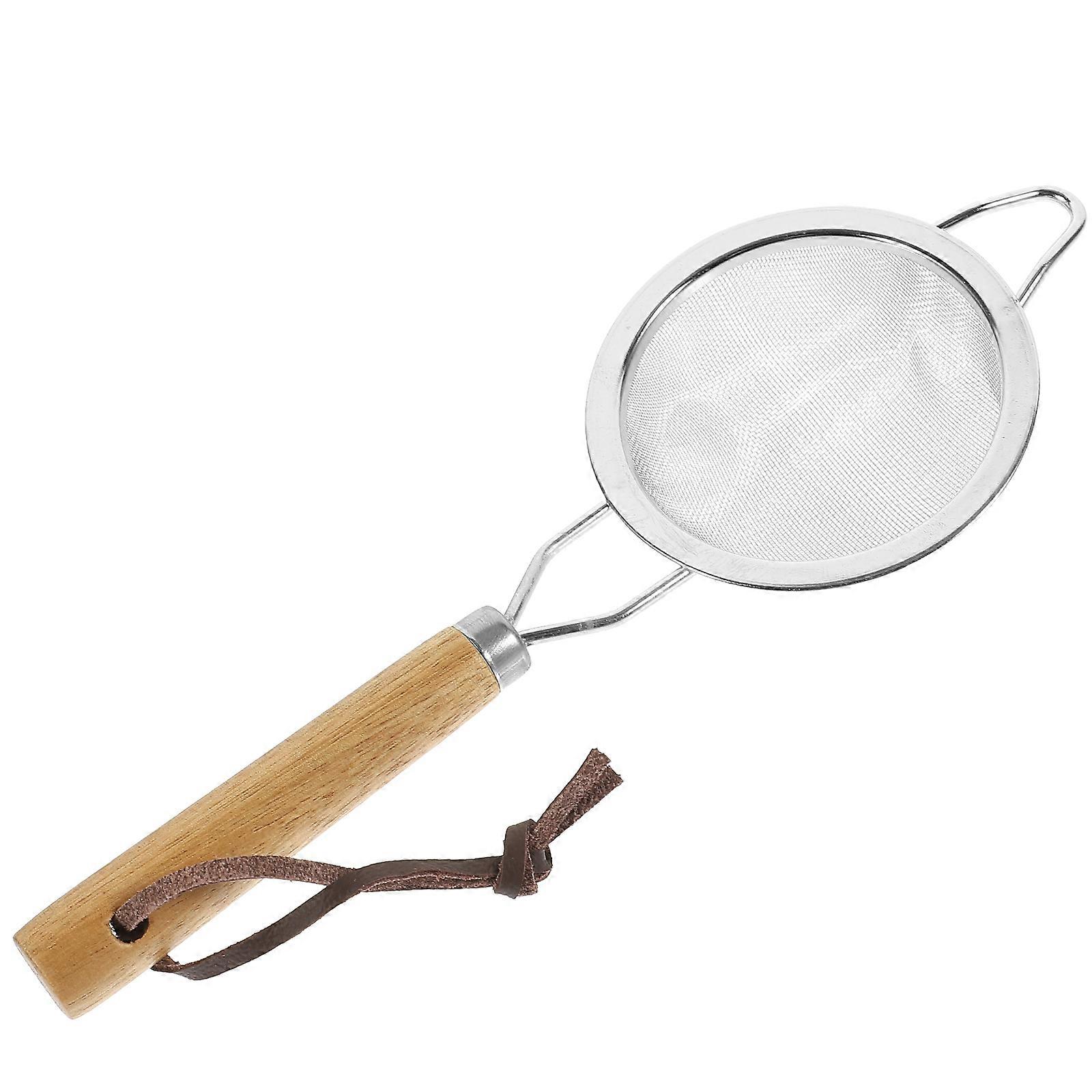 Stainless Steel Sifter Kitchen Flour Strainer Baking Tool .5X7.5X2CM 1Pcs