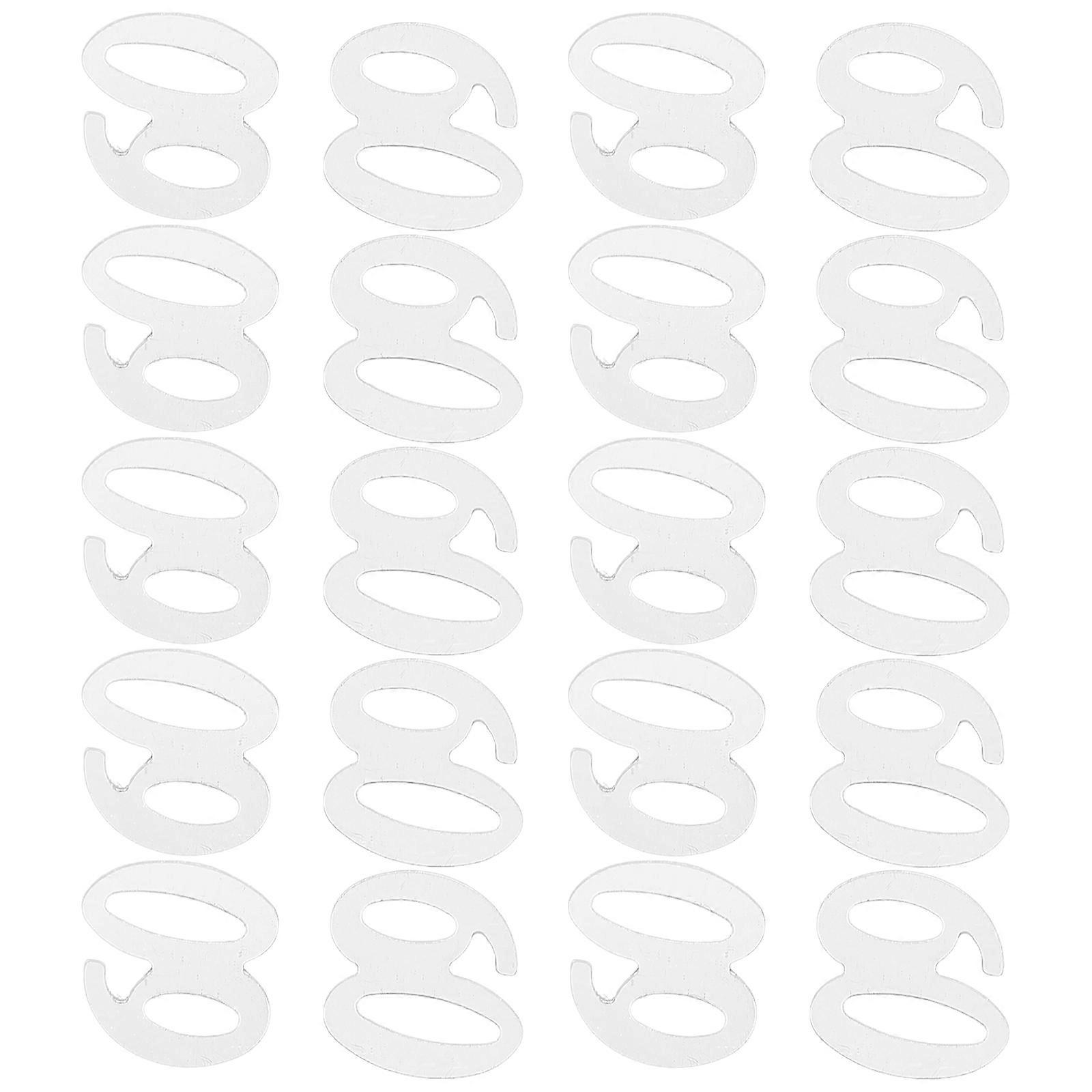 Party Confetti Silver Number Sequins Confetti for Decoration 1200Pcs