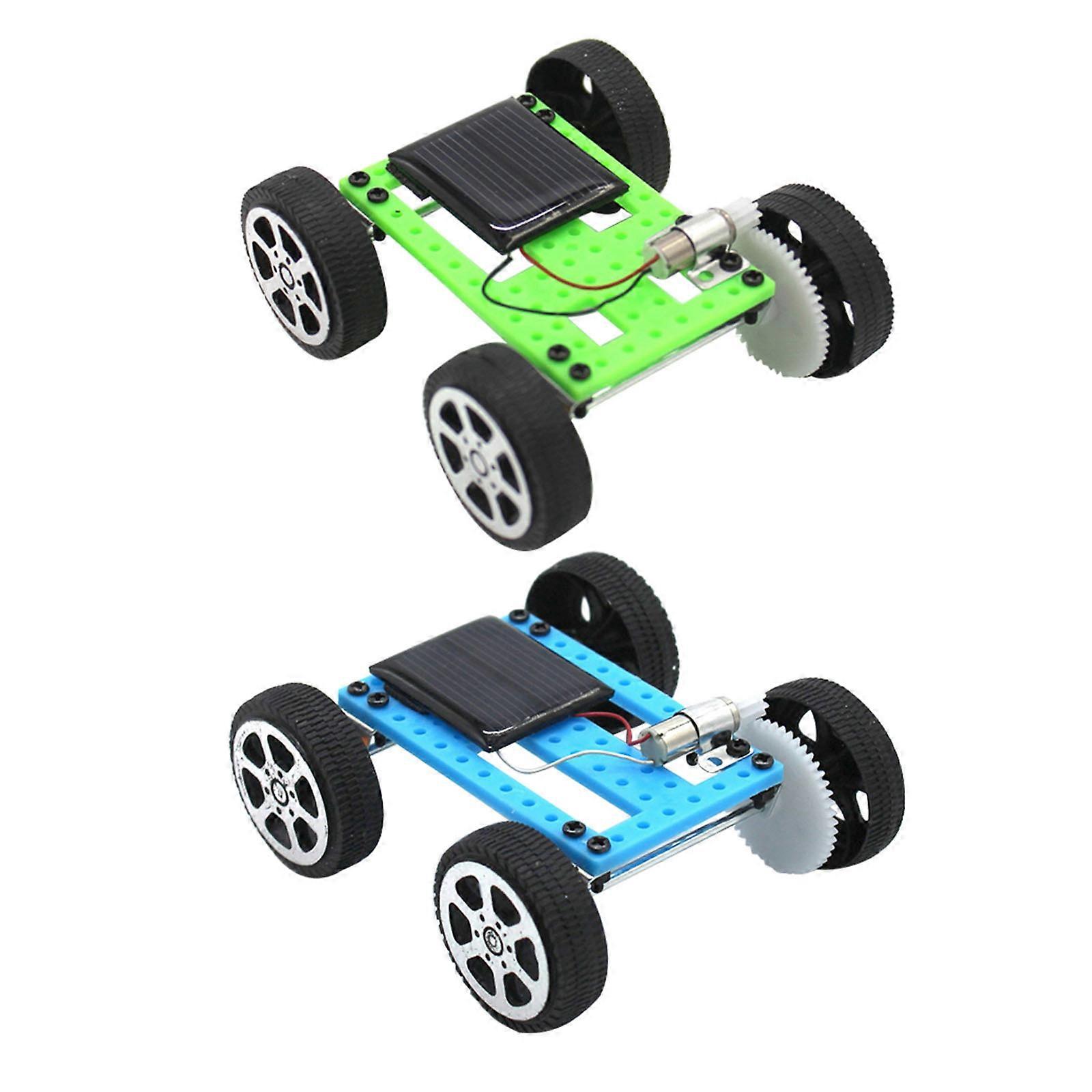Solar Car Toy Educational DIY Kit for Kids Science Experiment 2Pcs Set