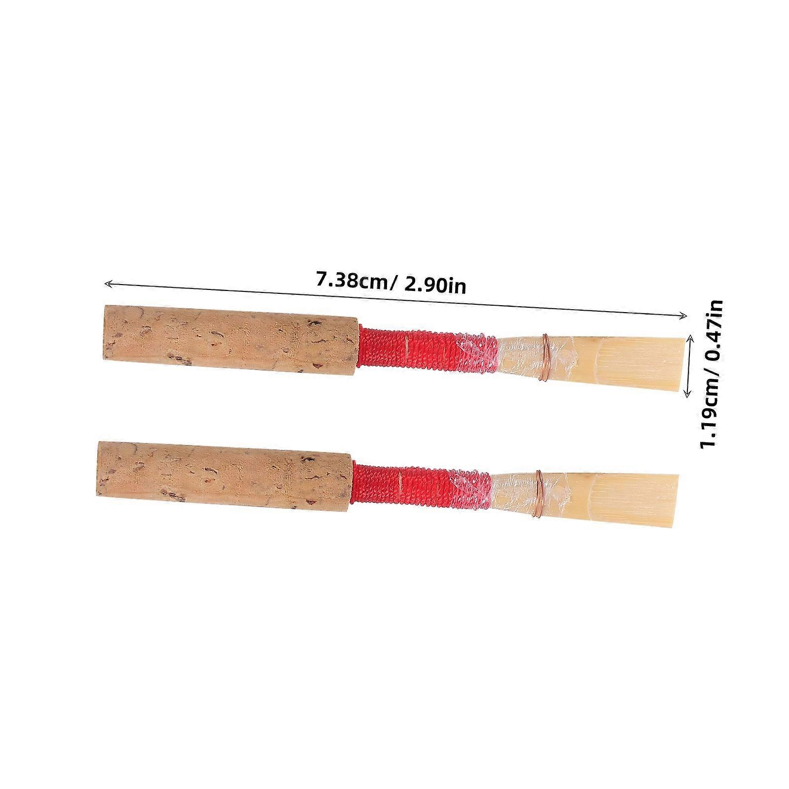 Replacement Oboe Reed for Beginner Instrument Reed 2Pcs Red