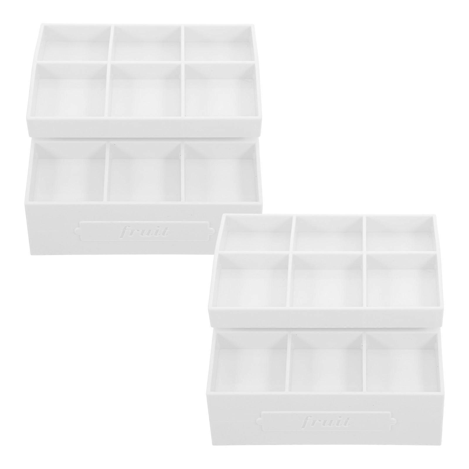 Dollhouse Kitchen Fruit Rack for Display 2Pcs Miniature Plastic Stand