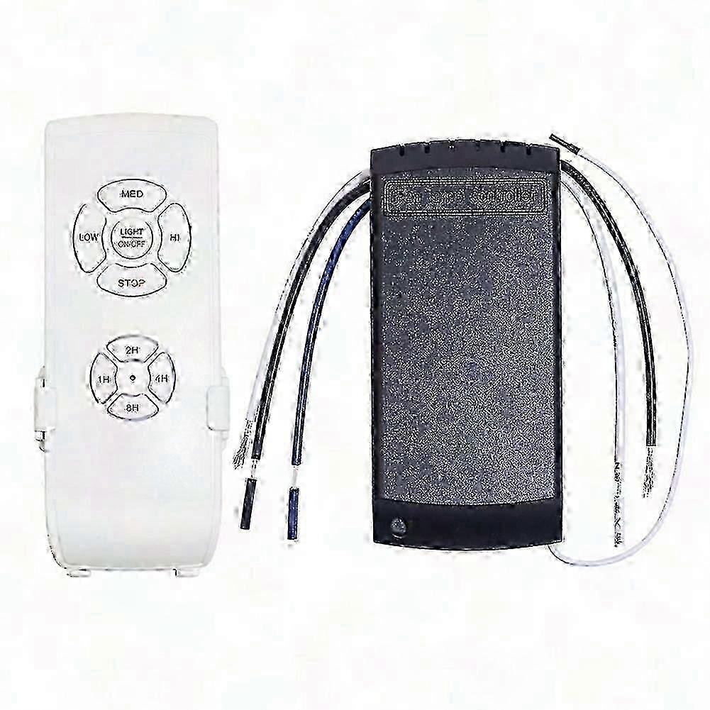 Universal Ceiling Fan Remote Control Kit AC 220V with Timer Speed Adjustable Light Switch Edition 0210