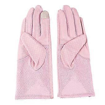 Luvas de proteção solar com tela sensível ao toque para mulheres, 1 par, elegantes acessórios de proteção solar.