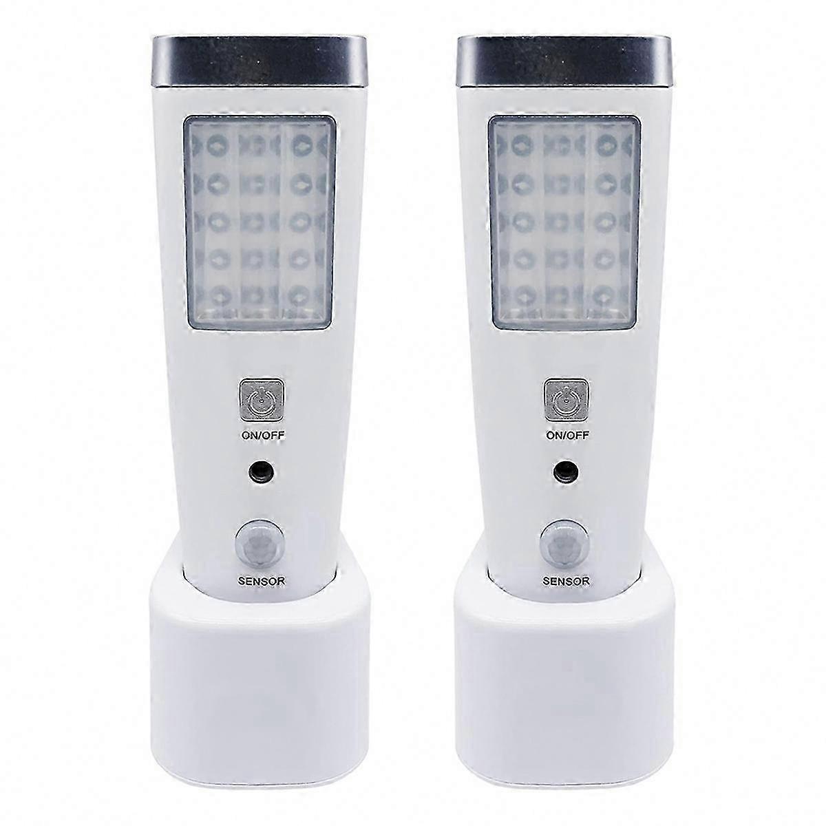 4-in-1 Motion Sensor Wall Light, LED Flashlight with Power Off Feature, EU Plug