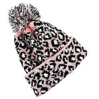 Pink Wool Hat Beanie for Keeping Warm Women Knitted Hat Winter Autumn