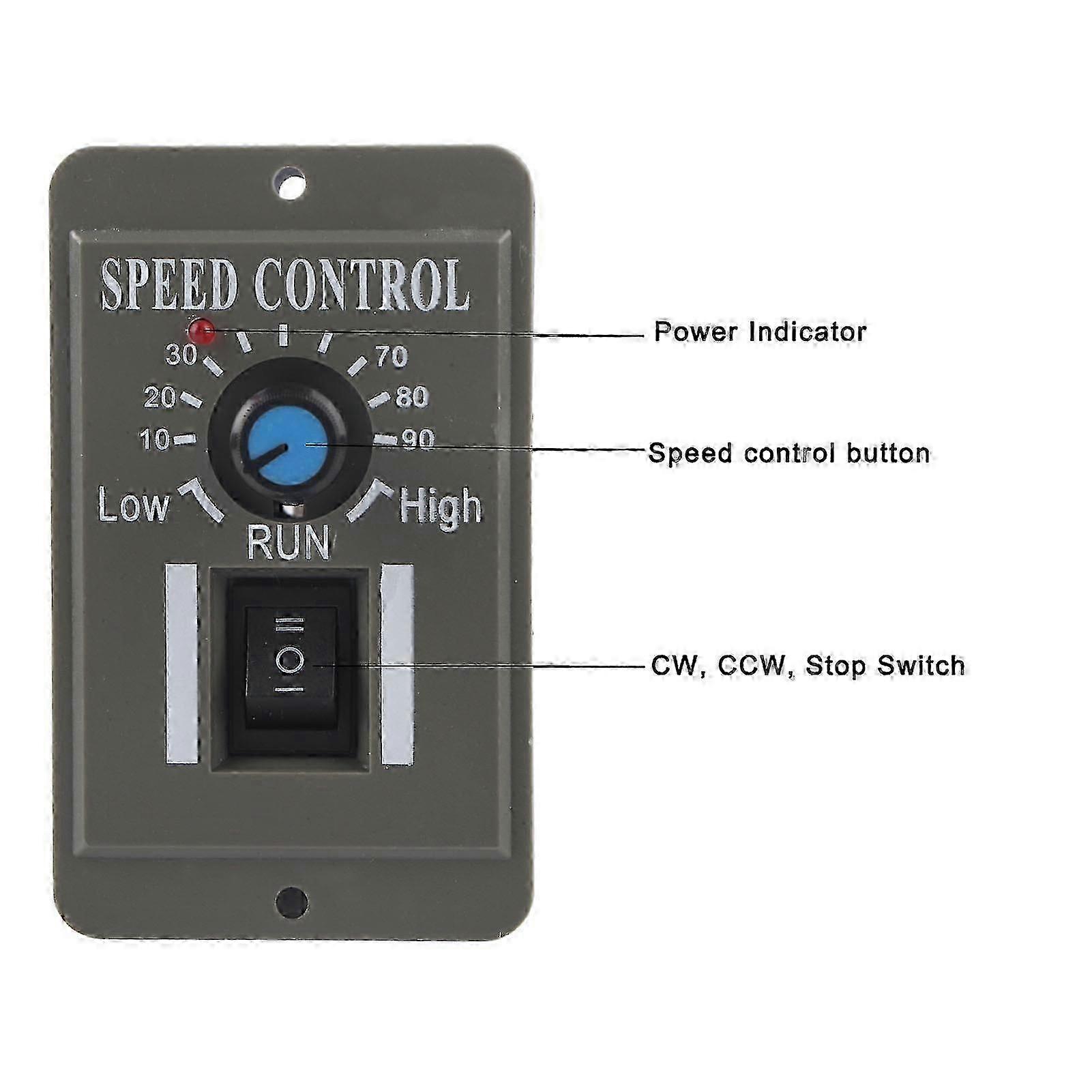 DC Motor Speed Controller Governor Control Switch CW/CCW 12V/24V/36V/48V 6A
